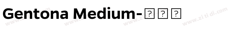 Gentona Medium字体转换